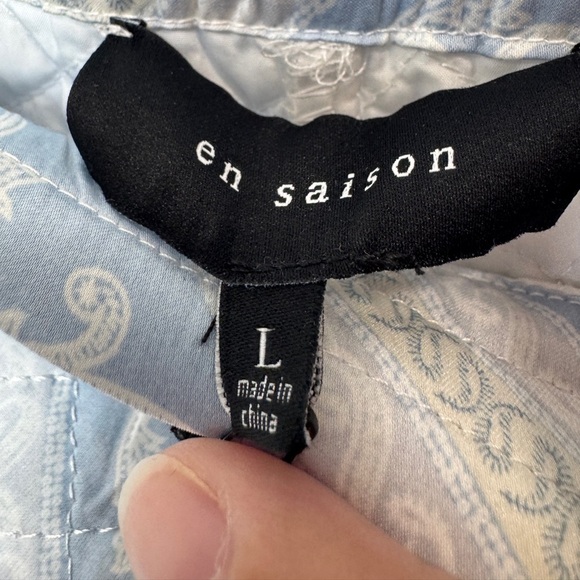 En Saison Quilted Shorts Blue - Picture 4 of 11